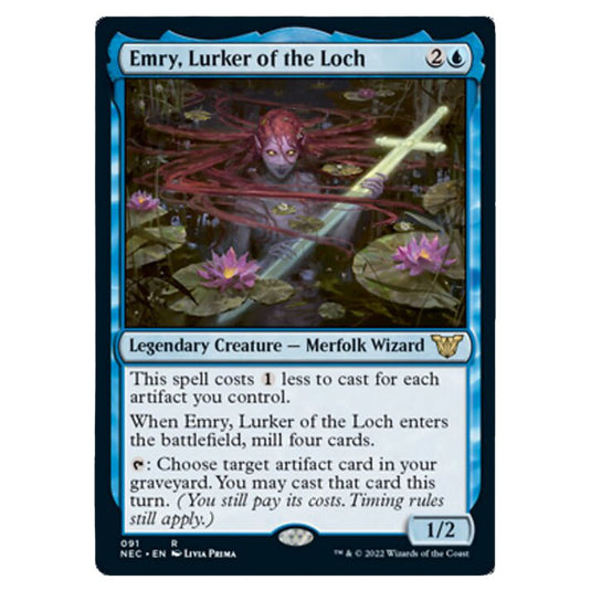 Magic The Gathering - Kamigawa - Neon Dynasty - Commander - Emry, Lurker of the Loch - 91/180