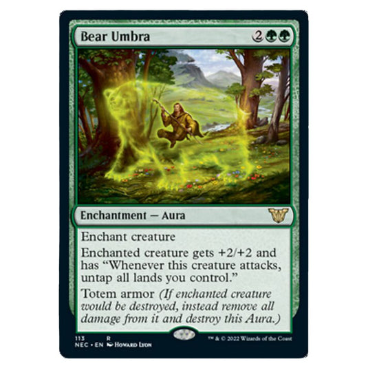 Magic The Gathering - Kamigawa - Neon Dynasty - Commander - Bear Umbra - 113/180