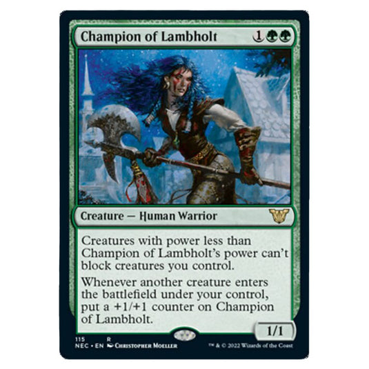 Magic The Gathering - Kamigawa - Neon Dynasty - Commander - Champion of Lambholt - 115/180