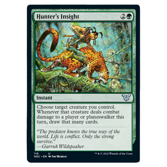 Magic The Gathering - Kamigawa - Neon Dynasty - Commander - Hunter's Insight - 119/180