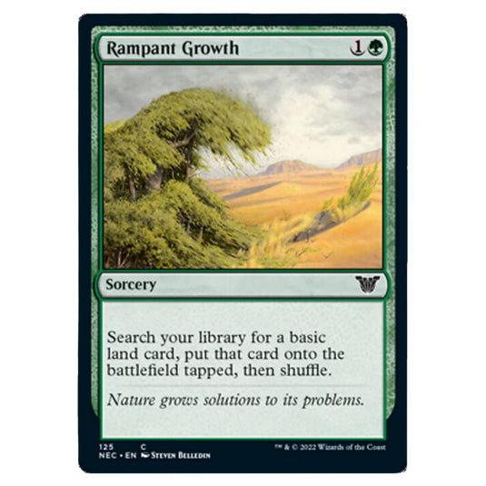 Magic The Gathering - Kamigawa - Neon Dynasty - Commander - Rampant Growth - 125/180