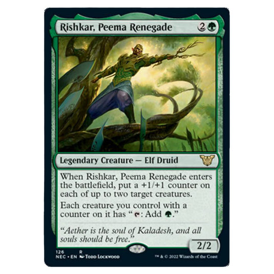 Magic The Gathering - Kamigawa - Neon Dynasty - Commander - Rishkar, Peema Renegade - 126/180