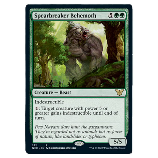 Magic The Gathering - Kamigawa - Neon Dynasty - Commander - Spearbreaker Behemoth - 132/180