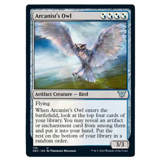 Magic The Gathering - Kamigawa - Neon Dynasty - Commander - Arcanist's Owl - 135/180