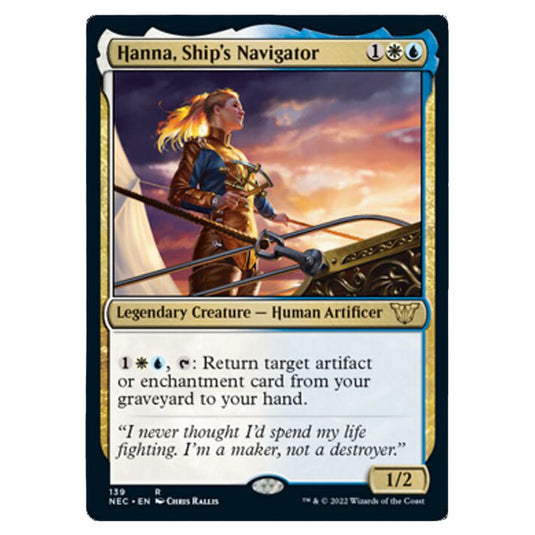 Magic The Gathering - Kamigawa - Neon Dynasty - Commander - Hanna, Ship's Navigator - 139/180