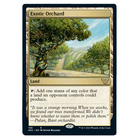 Magic The Gathering - Kamigawa - Neon Dynasty - Commander - Exotic Orchard - 168/180