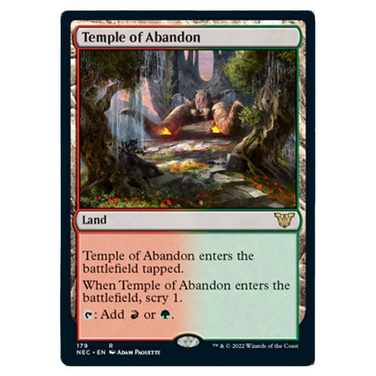 Magic The Gathering - Kamigawa - Neon Dynasty - Commander - Temple of Abandon - 179/180