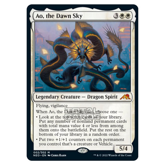 Magic The Gathering - Kamigawa - Neon Dynasty - Ao, the Dawn Sky - 2/302