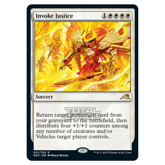 Magic The Gathering - Kamigawa - Neon Dynasty - Invoke Justice - 21/302