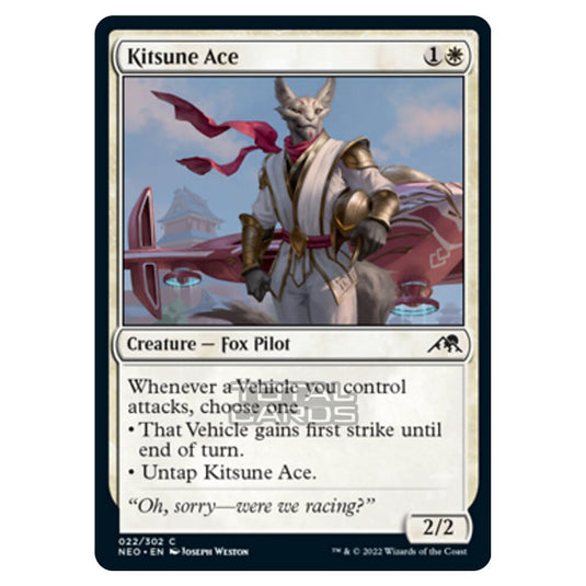 Magic The Gathering - Kamigawa - Neon Dynasty - Kitsune Ace - 22/302