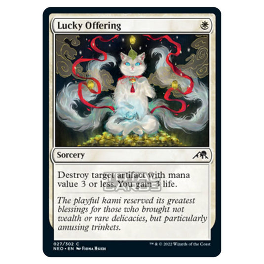 Magic The Gathering - Kamigawa - Neon Dynasty - Lucky Offering - 27/302