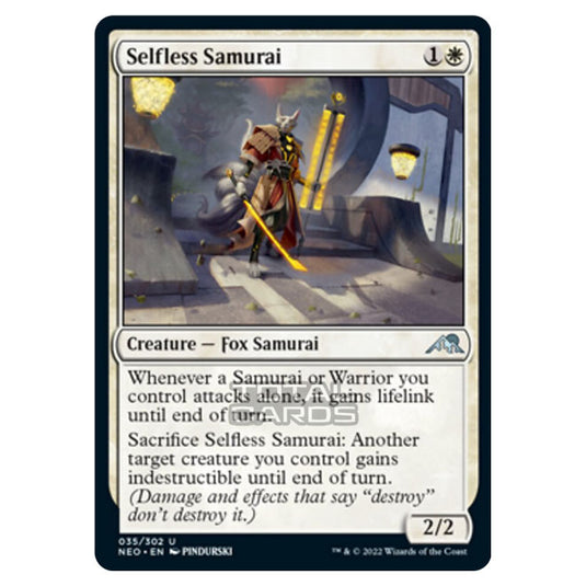 Magic The Gathering - Kamigawa - Neon Dynasty - Selfless Samurai - 35/302