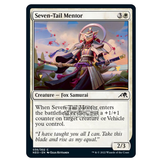 Magic The Gathering - Kamigawa - Neon Dynasty - Seven-Tail Mentor - 36/302