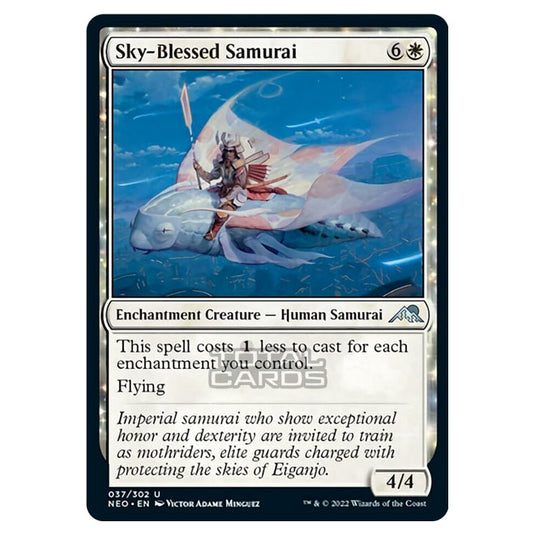 Magic The Gathering - Kamigawa - Neon Dynasty - Sky-Blessed Samurai - 37/302