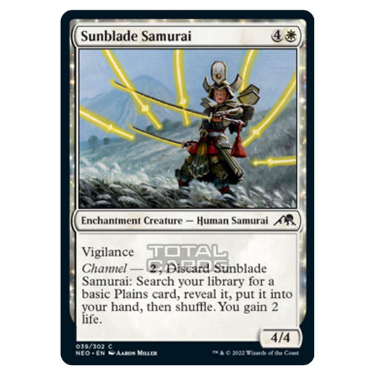 Magic The Gathering - Kamigawa - Neon Dynasty - Sunblade Samurai - 39/302