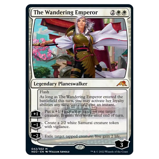 Magic The Gathering - Kamigawa - Neon Dynasty - The Wandering Emperor - 42/302