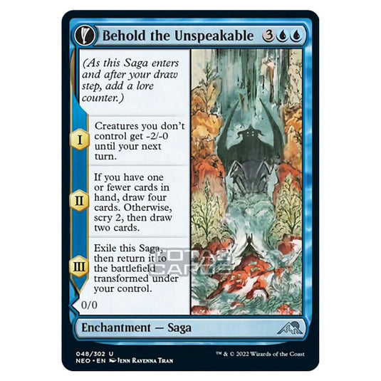 Magic The Gathering - Kamigawa - Neon Dynasty - Behold the Unspeakable // Vision of the Unspeakable - 48/302