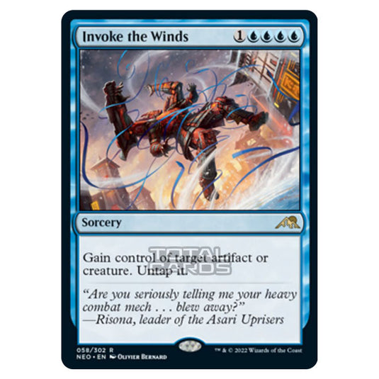 Magic The Gathering - Kamigawa - Neon Dynasty - Invoke the Winds - 58/302