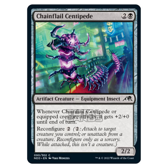 Magic The Gathering - Kamigawa - Neon Dynasty - Chainflail Centipede - 90/302