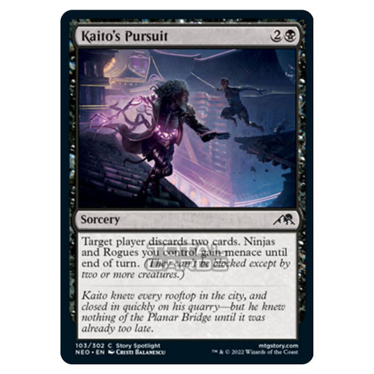 Magic The Gathering - Kamigawa - Neon Dynasty - Kaito's Pursuit - 103/302