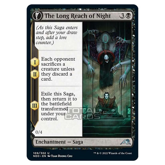 Magic The Gathering - Kamigawa - Neon Dynasty - The Long Reach of Night // Animus of Night's Reach - 109/302