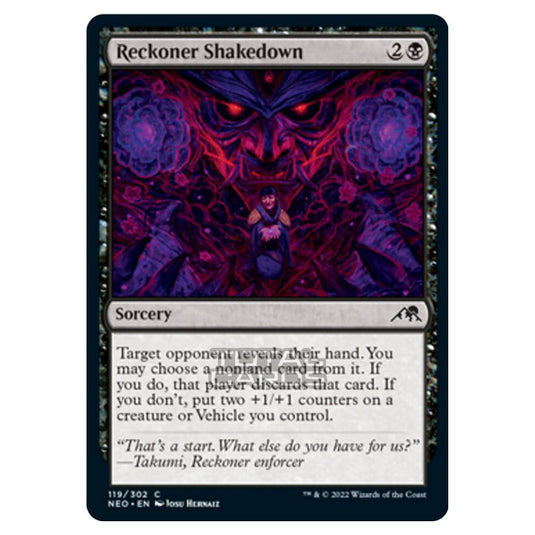 Magic The Gathering - Kamigawa - Neon Dynasty - Reckoner Shakedown - 119/302