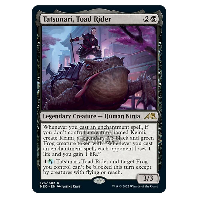 Magic The Gathering - Kamigawa - Neon Dynasty - Tatsunari, Toad Rider