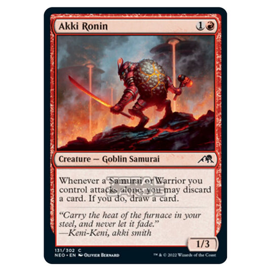 Magic The Gathering - Kamigawa - Neon Dynasty - Akki Ronin - 131/302