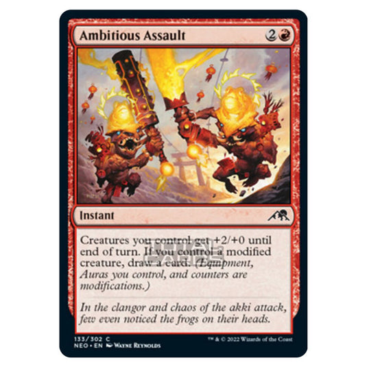 Magic The Gathering - Kamigawa - Neon Dynasty - Ambitious Assault - 133/302