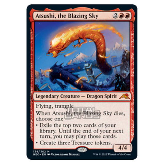 Magic The Gathering - Kamigawa - Neon Dynasty - Atsushi, the Blazing Sky - 134/302