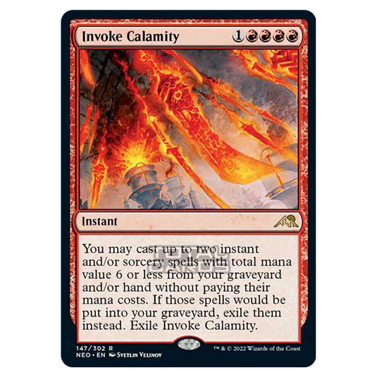 Magic The Gathering - Kamigawa - Neon Dynasty - Invoke Calamity - 147/302