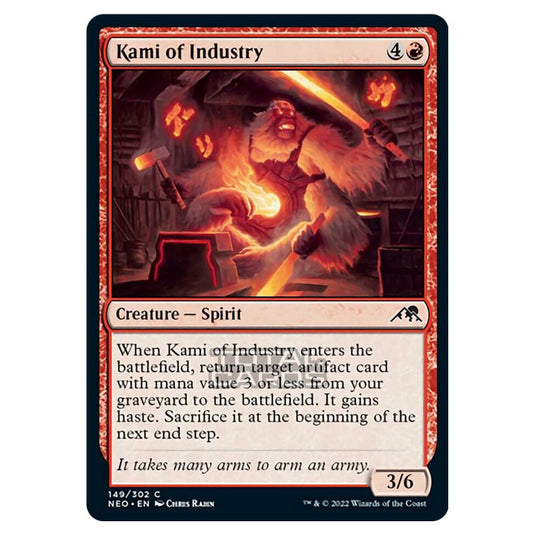 Magic The Gathering - Kamigawa - Neon Dynasty - Kami of Industry - 149/302