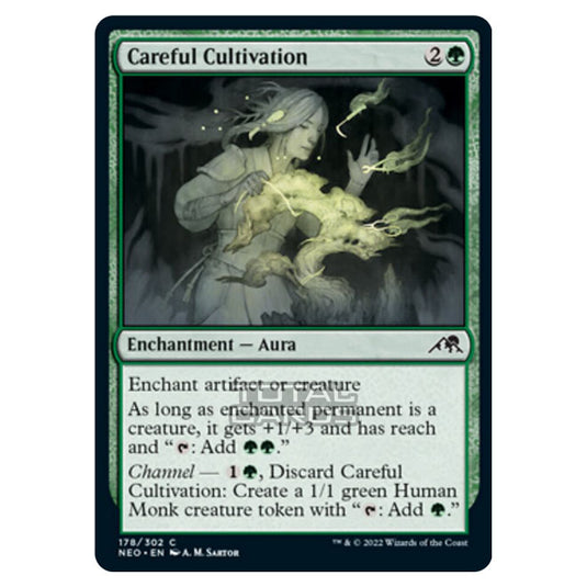 Magic The Gathering - Kamigawa - Neon Dynasty - Careful Cultivation - 178/302