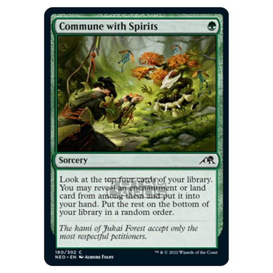 Magic The Gathering - Kamigawa - Neon Dynasty - Commune with Spirits - 180/302