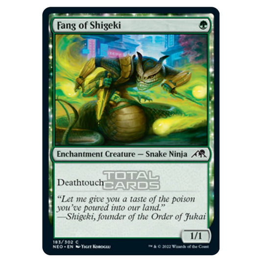 Magic The Gathering - Kamigawa - Neon Dynasty - Fang of Shigeki - 183/302