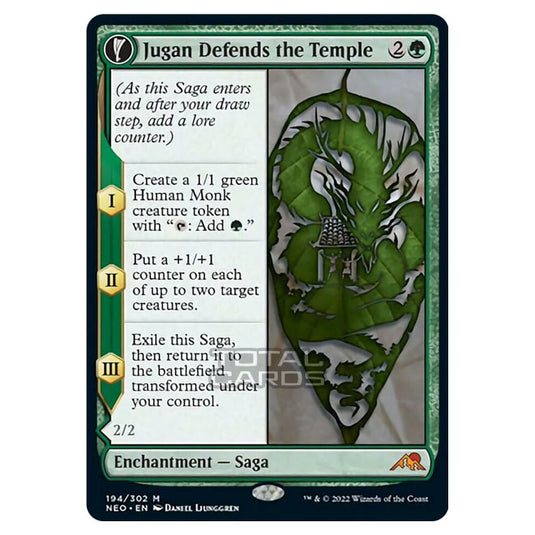 Magic The Gathering - Kamigawa - Neon Dynasty - Jugan Defends the Temple // Remnant of the Rising Star - 194/302