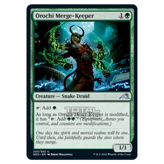 Magic The Gathering - Kamigawa - Neon Dynasty - Orochi Merge-Keeper - 203/302