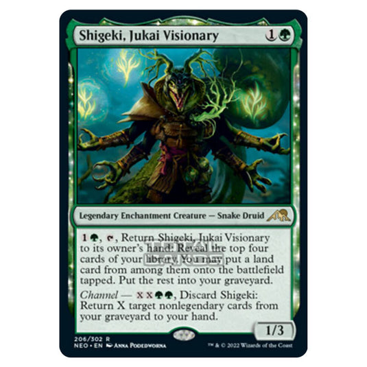 Magic The Gathering - Kamigawa - Neon Dynasty - Shigeki, Jukai Visionary - 206/302