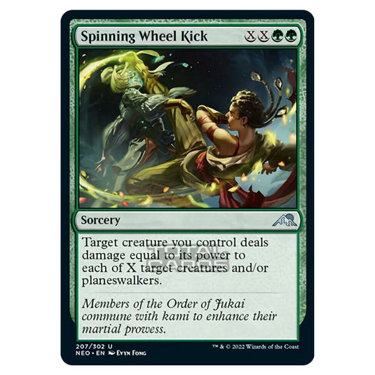 Magic The Gathering - Kamigawa - Neon Dynasty - Spinning Wheel Kick - 207/302