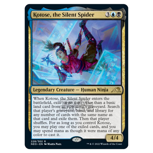 Magic The Gathering - Kamigawa - Neon Dynasty - Kotose, the Silent Spider - 228/302