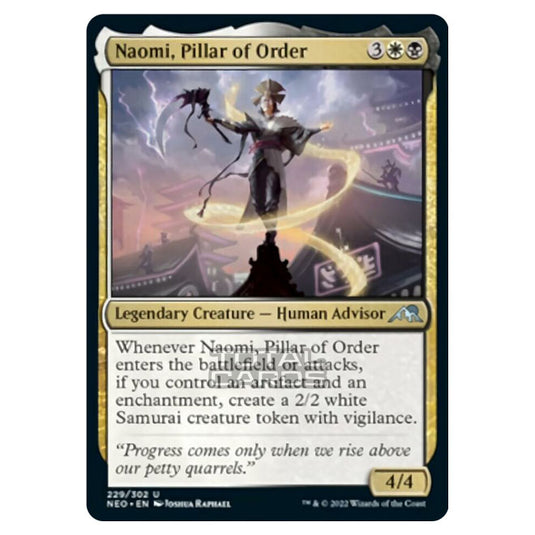 Magic The Gathering - Kamigawa - Neon Dynasty - Naomi, Pillar of Order - 229/302