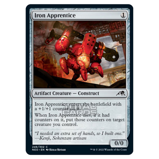 Magic The Gathering - Kamigawa - Neon Dynasty - Iron Apprentice - 248/302