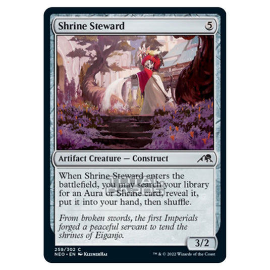 Magic The Gathering - Kamigawa - Neon Dynasty - Shrine Steward - 259/302