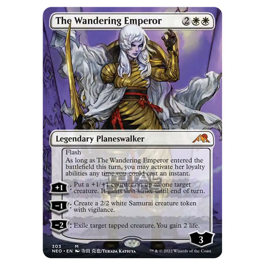 Magic The Gathering - Kamigawa - Neon Dynasty - The Wandering Emperor - 303/302