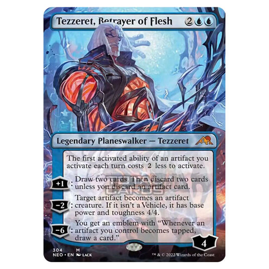 Magic The Gathering - Kamigawa - Neon Dynasty - Tezzeret, Betrayer of Flesh - 304/302