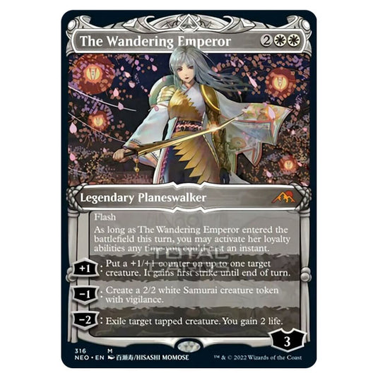 Magic The Gathering - Kamigawa - Neon Dynasty - The Wandering Emperor - 316/302