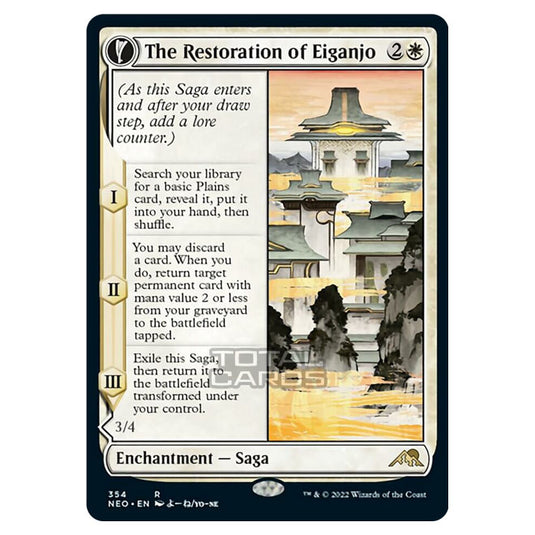 Magic The Gathering - Kamigawa - Neon Dynasty - The Restoration of Eiganjo // Architect of Restoration - 354/302