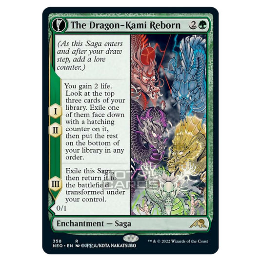 Magic The Gathering - Kamigawa - Neon Dynasty - The Dragon-Kami Reborn // Dragon-Kami's Egg - 358/302