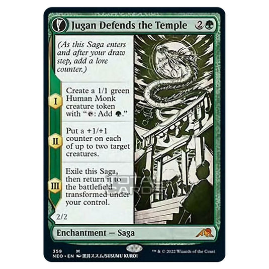 Magic The Gathering - Kamigawa - Neon Dynasty - Jugan Defends the Temple // Remnant of the Rising Star - 359/302