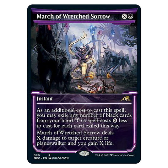 Magic The Gathering - Kamigawa - Neon Dynasty - March of Wretched Sorrow - 380/302